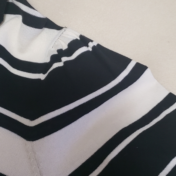 Who What Wear Black and White Stripes Sweater - Picture 8 of 10